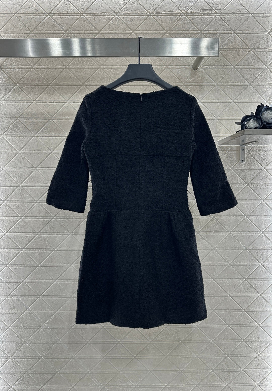 25fw Mid sleeve round neck dress