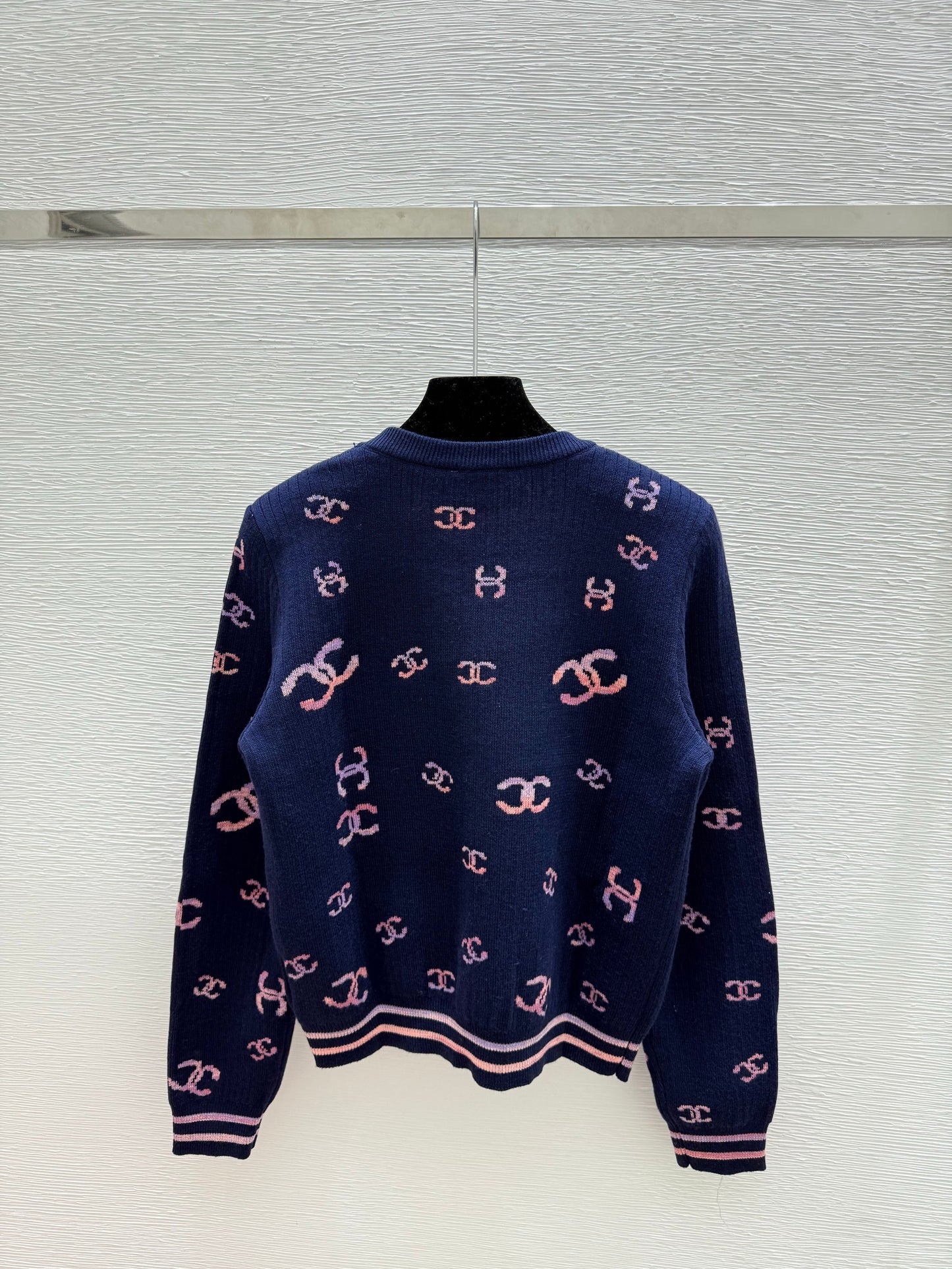 25fw Jacquard Knitted Long Sleeve