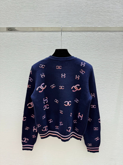 25fw Jacquard Knitted Long Sleeve