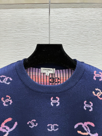 25fw Jacquard Knitted Long Sleeve