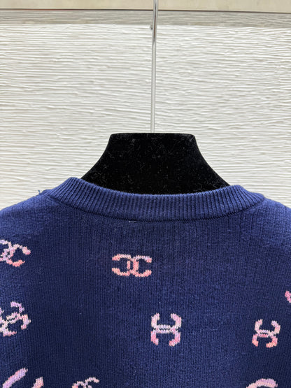 25fw Jacquard Knitted Long Sleeve