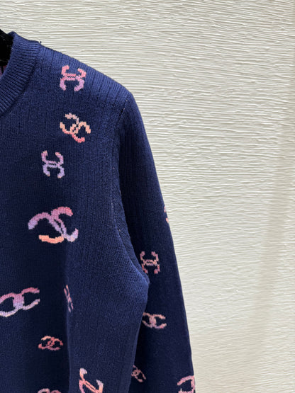 25fw Jacquard Knitted Long Sleeve