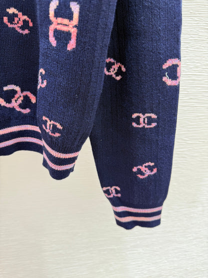 25fw Jacquard Knitted Long Sleeve