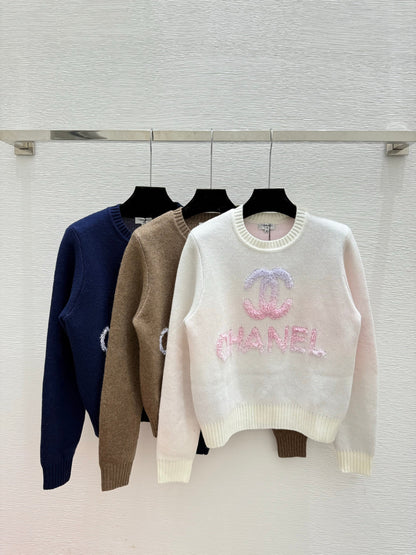 25fw Letter jacquard sweater