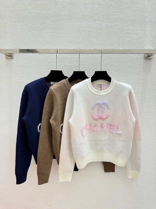25fw Letter jacquard sweater