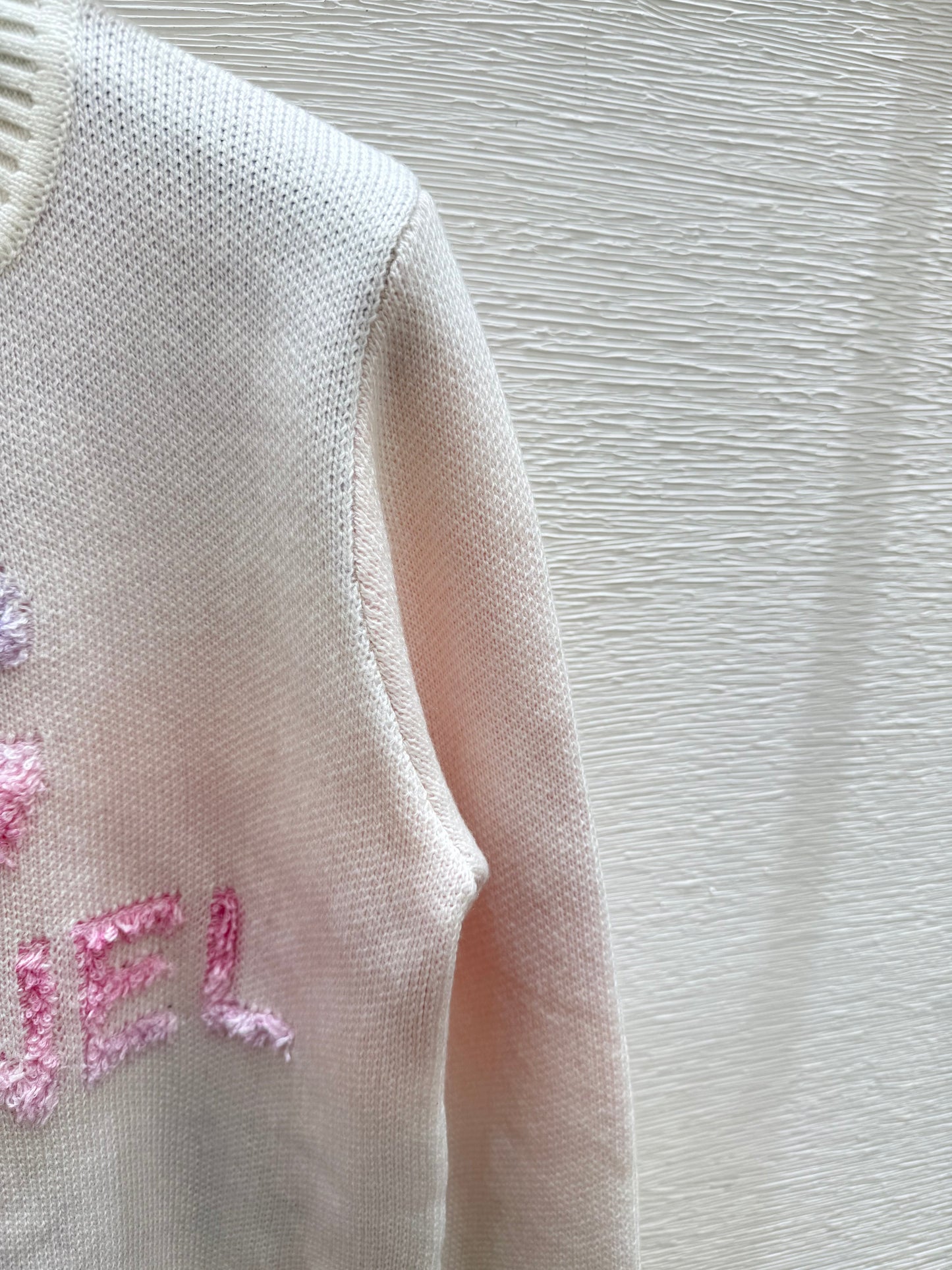 25fw Letter jacquard sweater