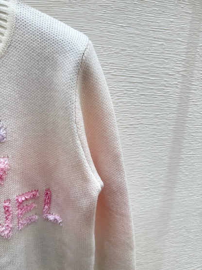 25fw Letter jacquard sweater