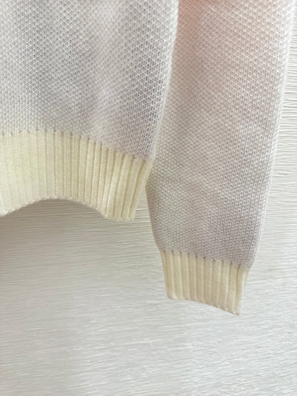 25fw Letter jacquard sweater