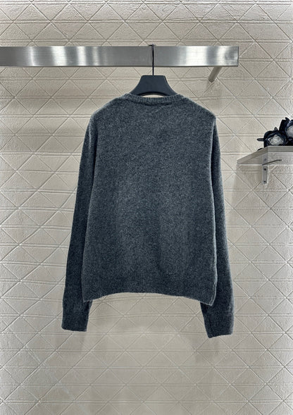 25fw Knitted cardigan vest short skirt three piece set