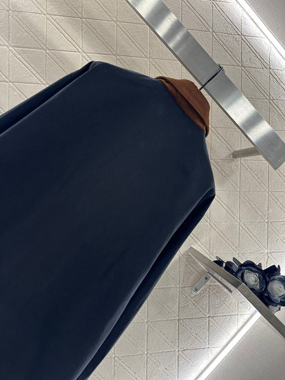 25fw Corduroy collar contrasting coat