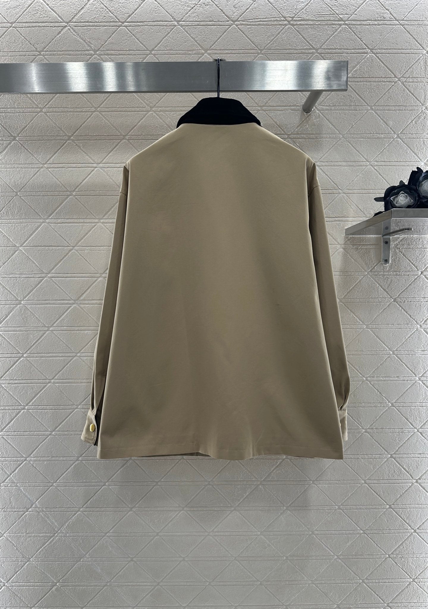 25fw Corduroy collar contrasting coat