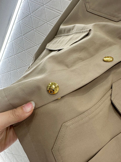 25fw Corduroy collar contrasting coat