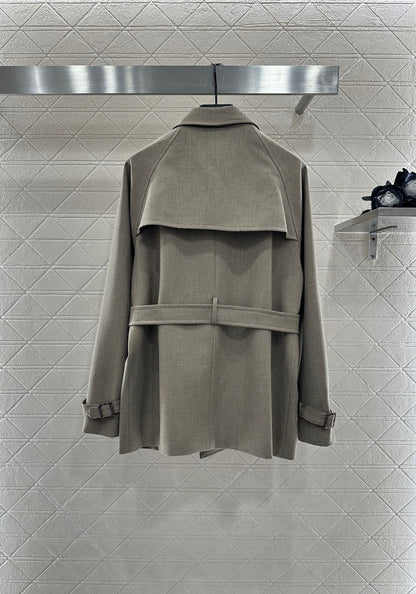 25fw Collar waistband mid length jacket