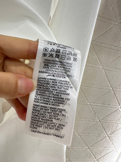 25fw Slim fit beaded logo top