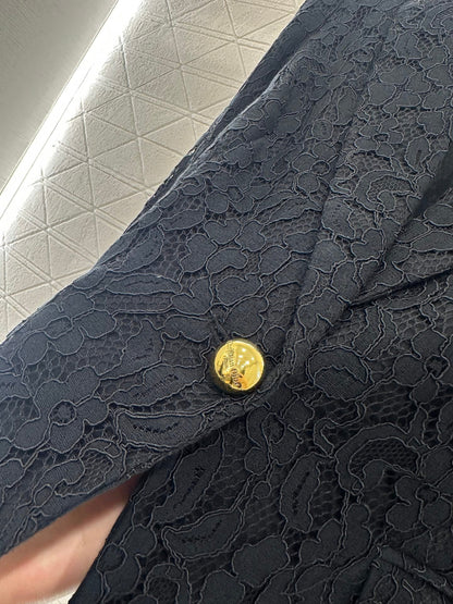 25fw Embroidered collar suit jacket