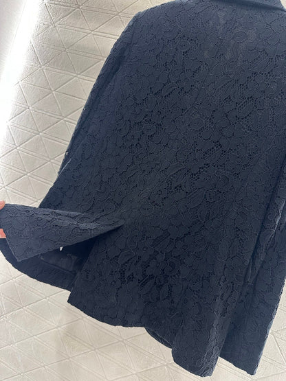 25fw Embroidered collar suit jacket