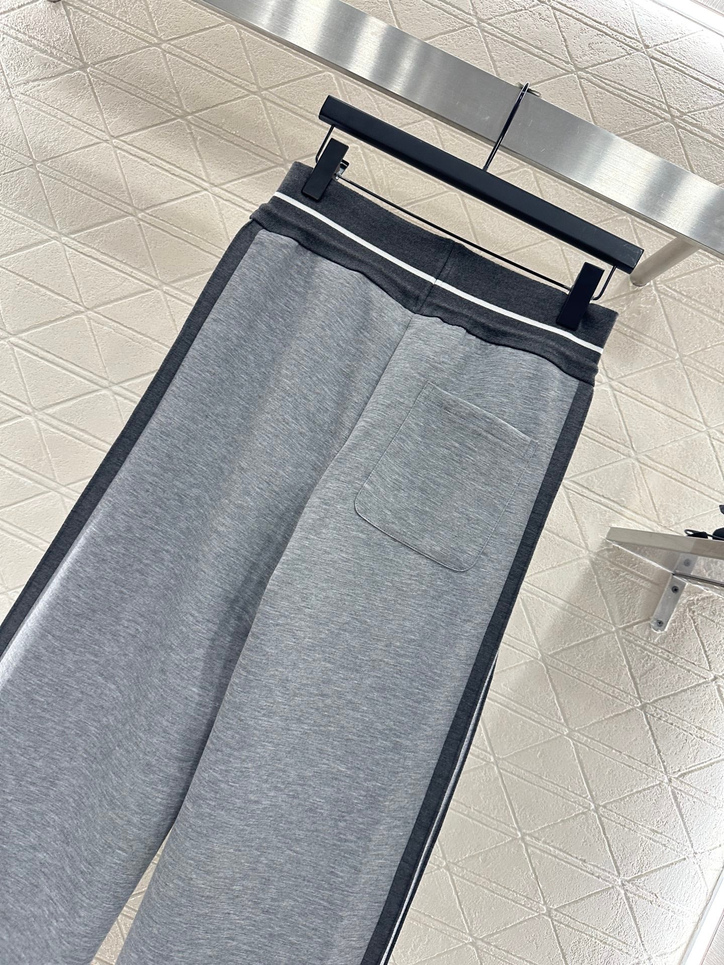 25fw Drawstring webbing wide leg pants