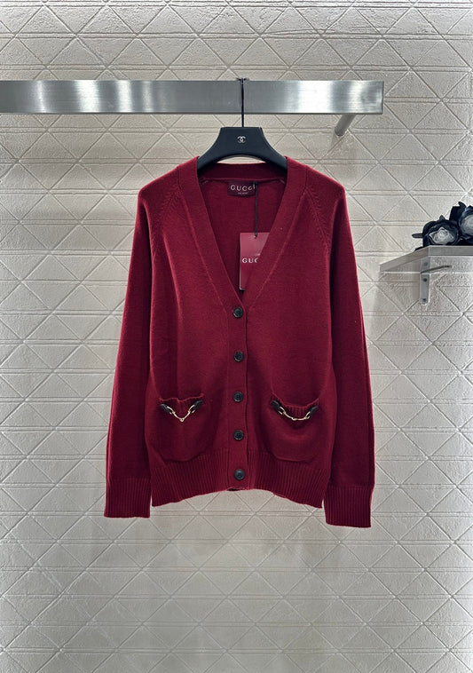 25fw Horseneck buckle pocket cardigan
