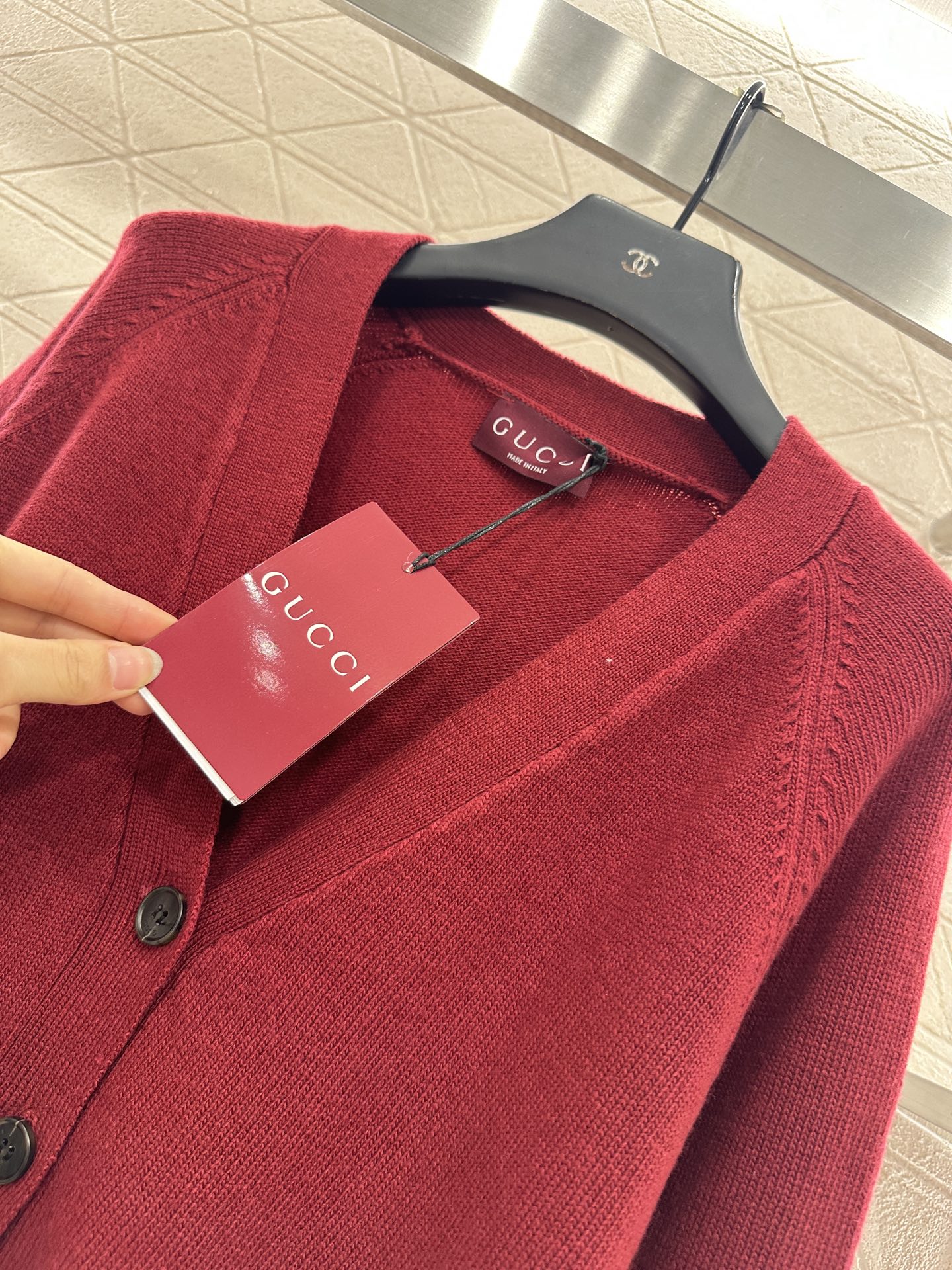 25fw Horseneck buckle pocket cardigan