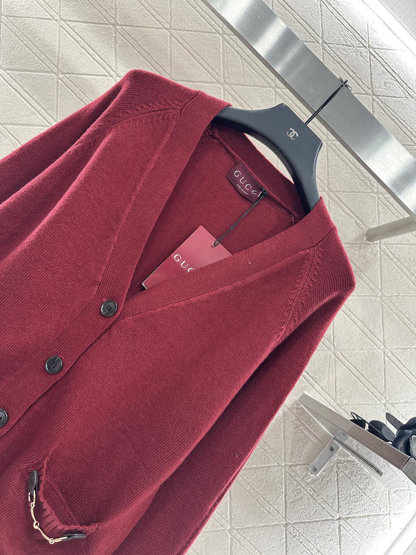 25fw Horseneck buckle pocket cardigan