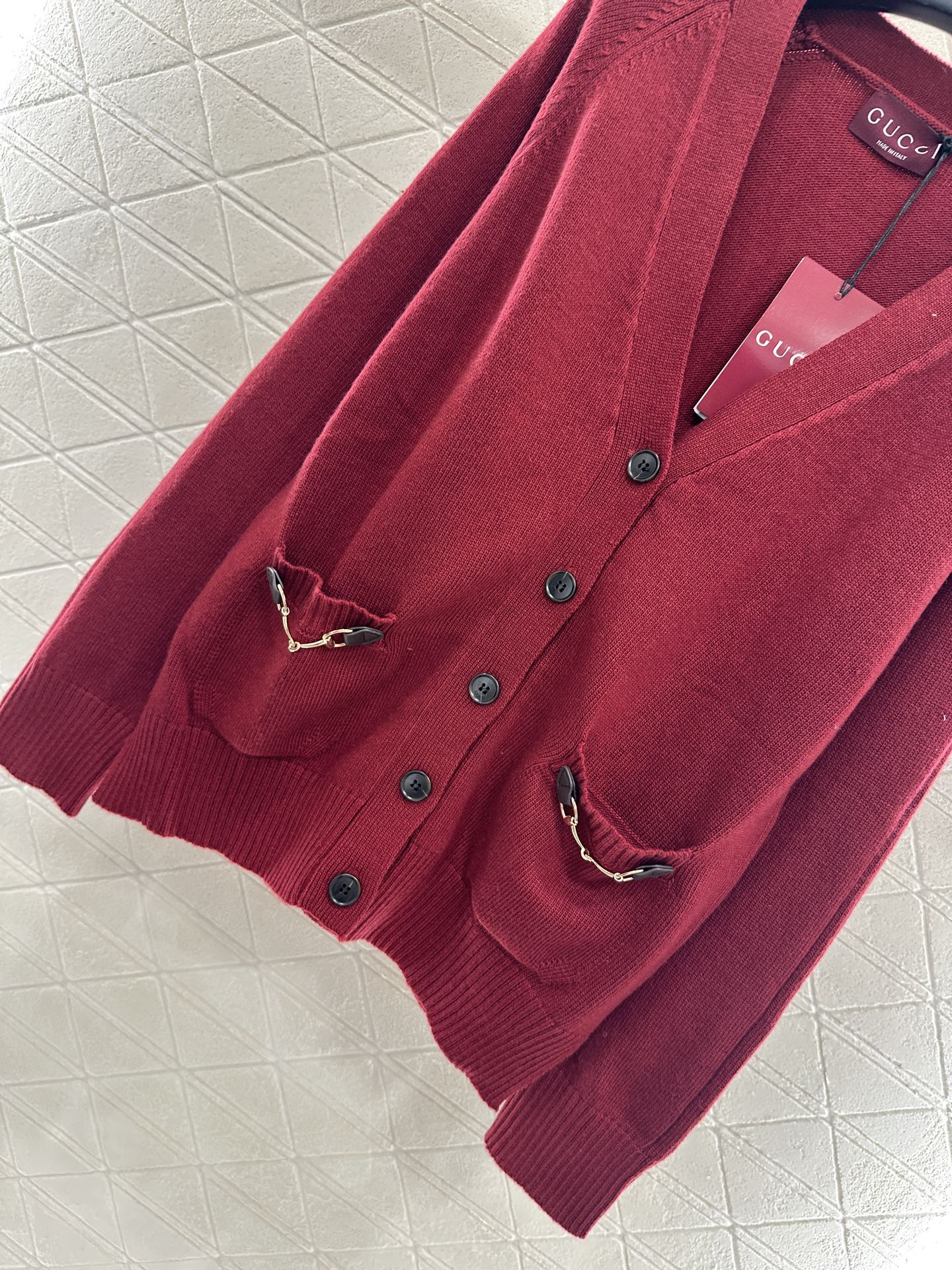 25fw Horseneck buckle pocket cardigan