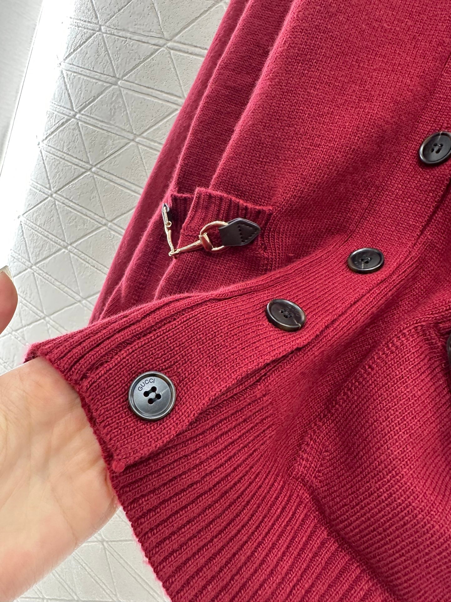 25fw Horseneck buckle pocket cardigan