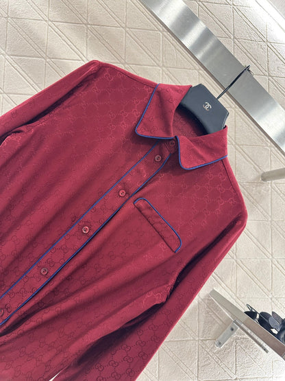 25fw Jacquard shirt and pants set