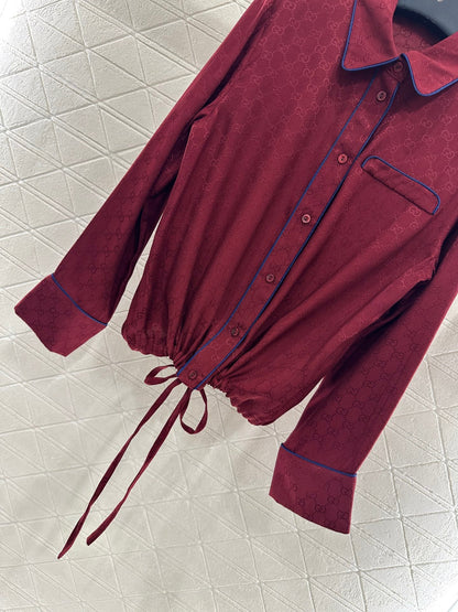 25fw Jacquard shirt and pants set