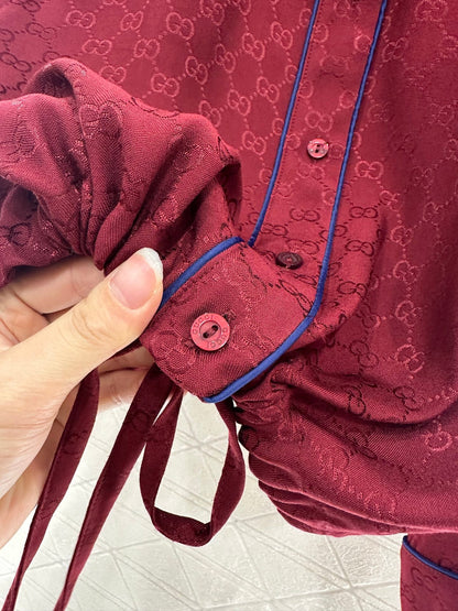 25fw Jacquard shirt and pants set