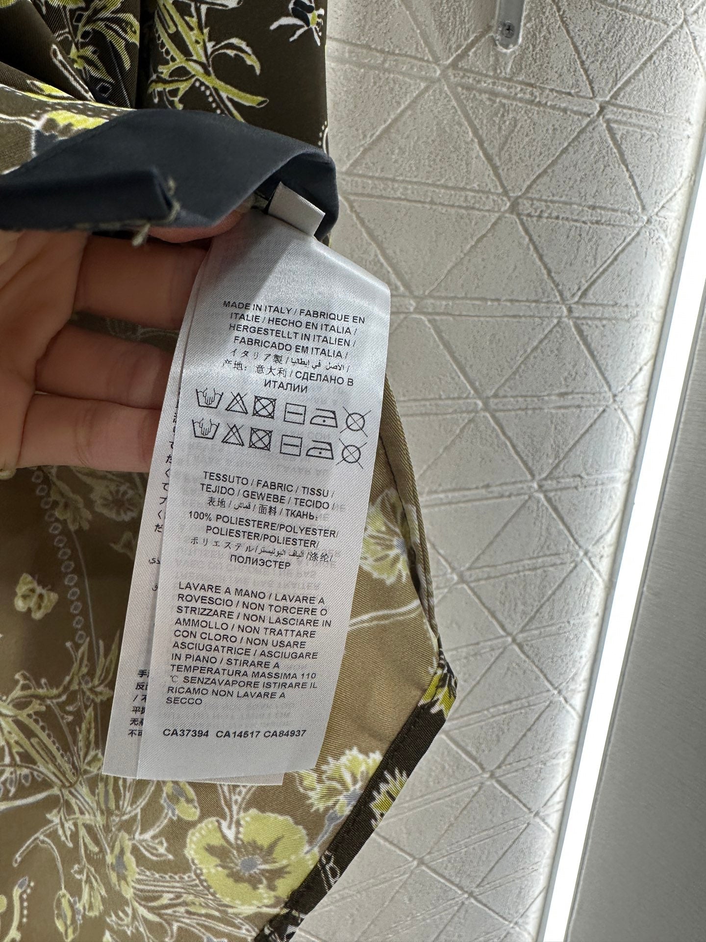 25fw Printed ribbon shirt half skirt set