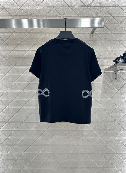 25fw Chain buckle printed T-shirt