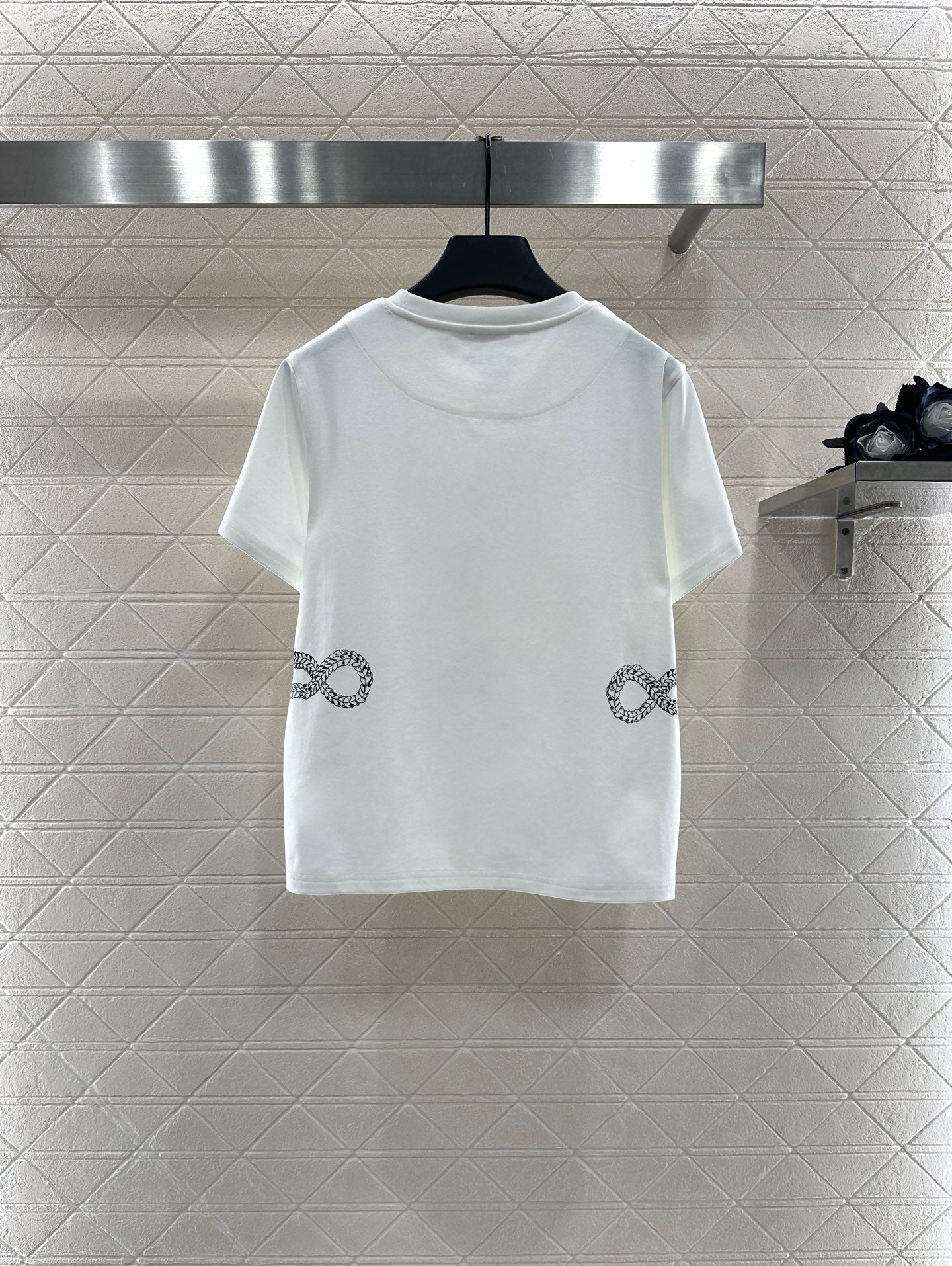 25fw Chain buckle printed T-shirt