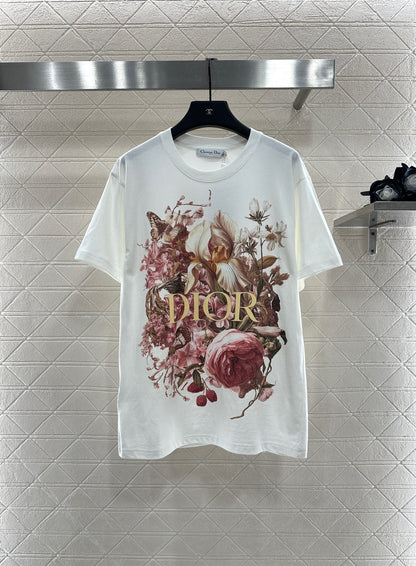 25fw Round neck printed T-shirt