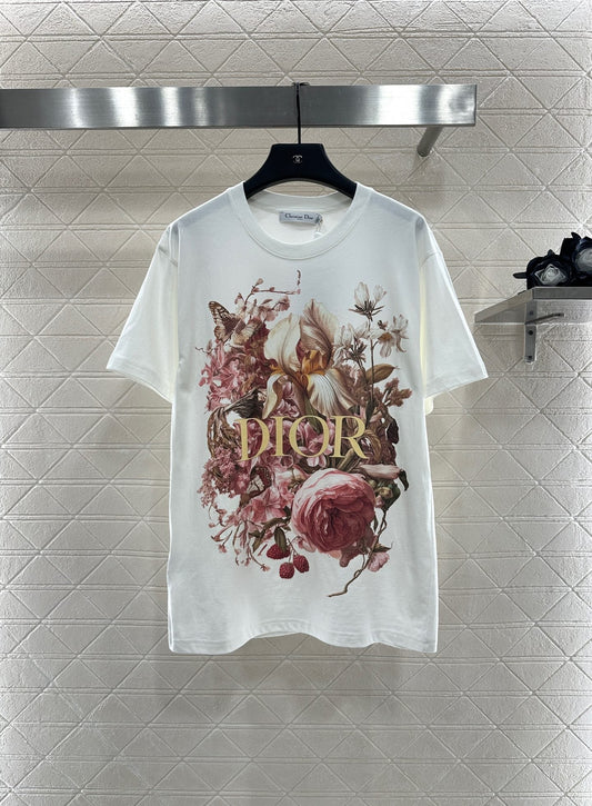25fw Round neck printed T-shirt