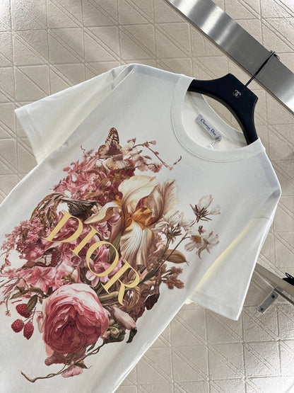 25fw Round neck printed T-shirt