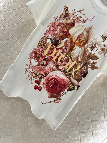 25fw Round neck printed T-shirt