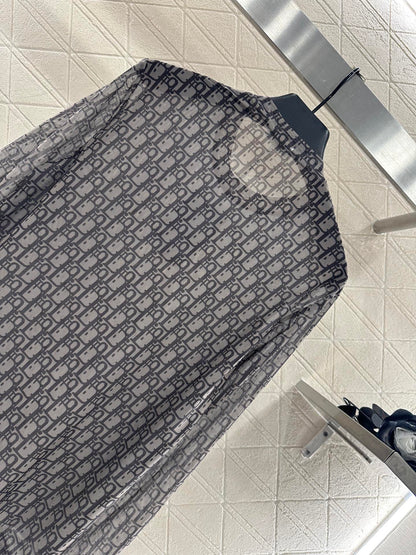 25fw Mesh round neck base shirt