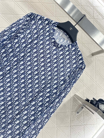 25fw Mesh round neck base shirt