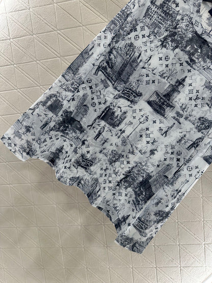 25fw Slim fit printed base shirt