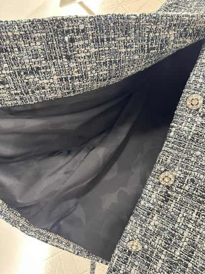 25fw Western style nail bead tied edge jacket