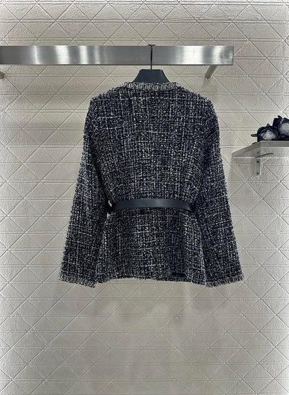 25fw Belt tied edge woven jacket