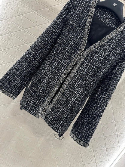 25fw Belt tied edge woven jacket