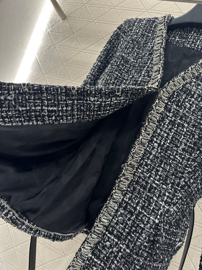 25fw Belt tied edge woven jacket