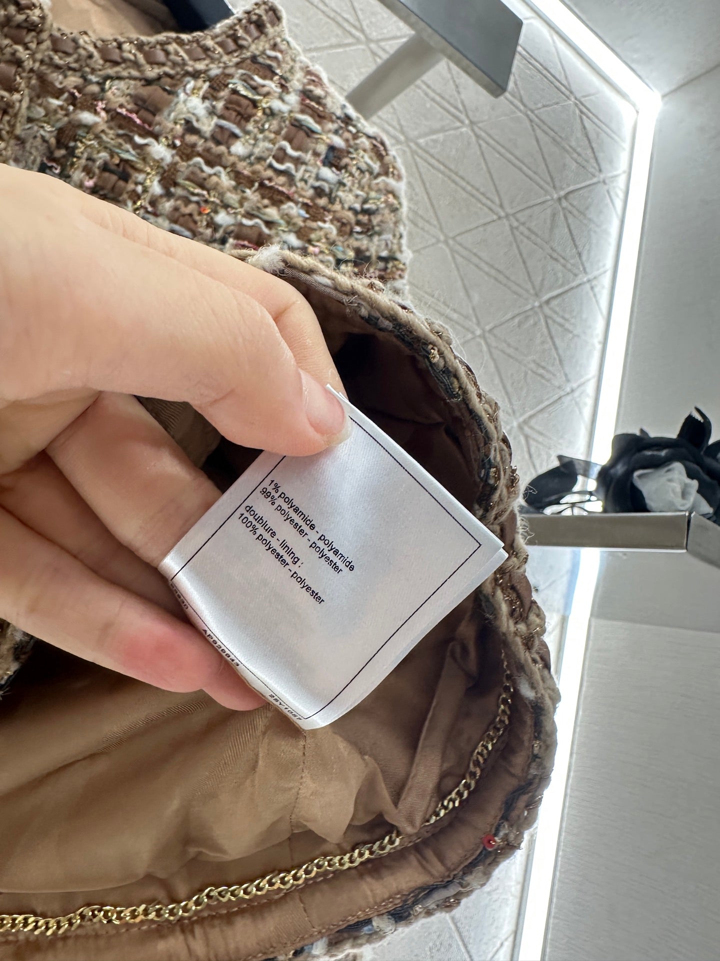 25fw Woolen edge tied jacket