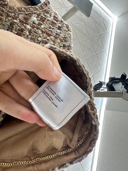 25fw Woolen edge tied jacket