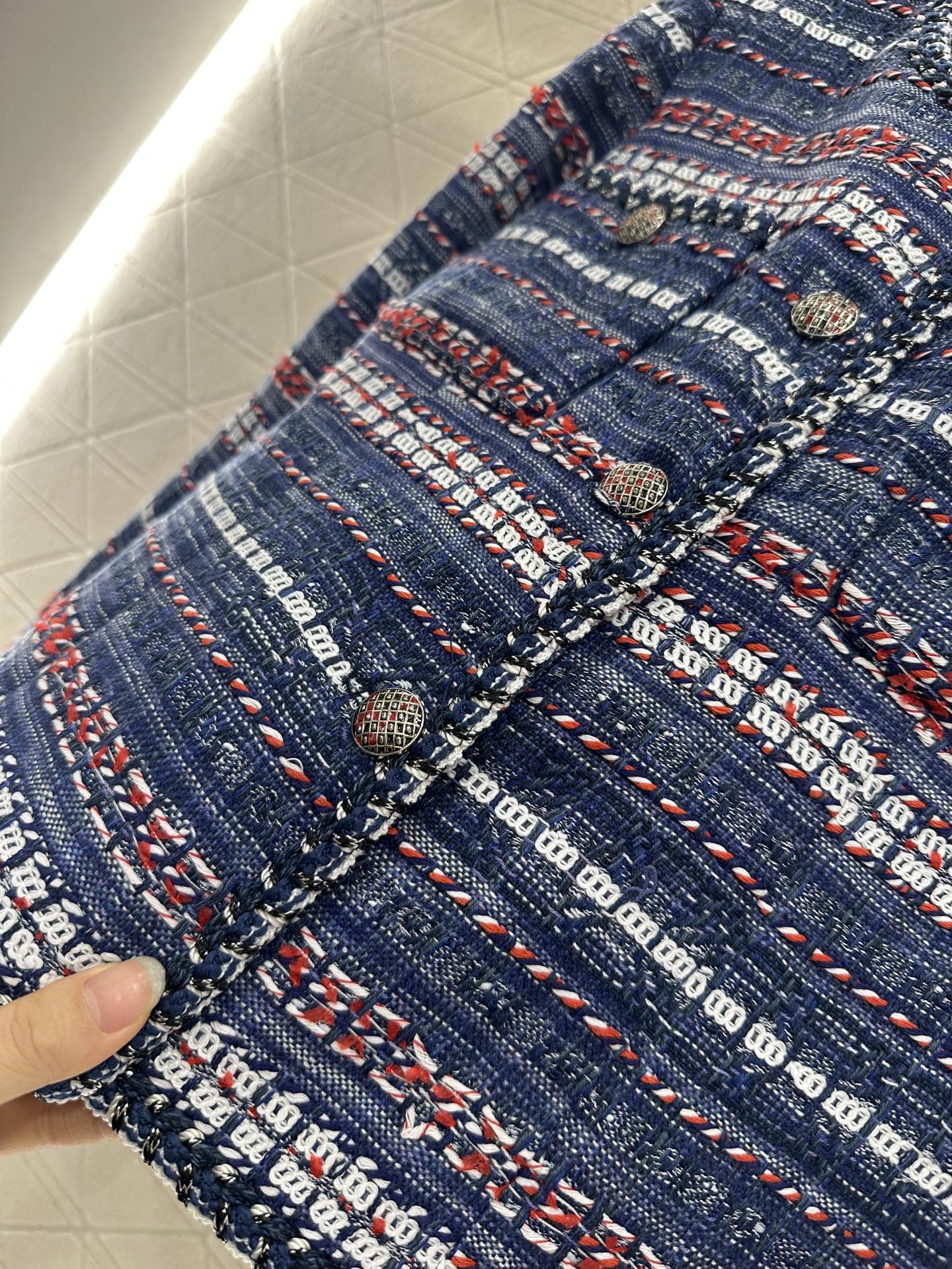 25fw Woolen edge tied jacket