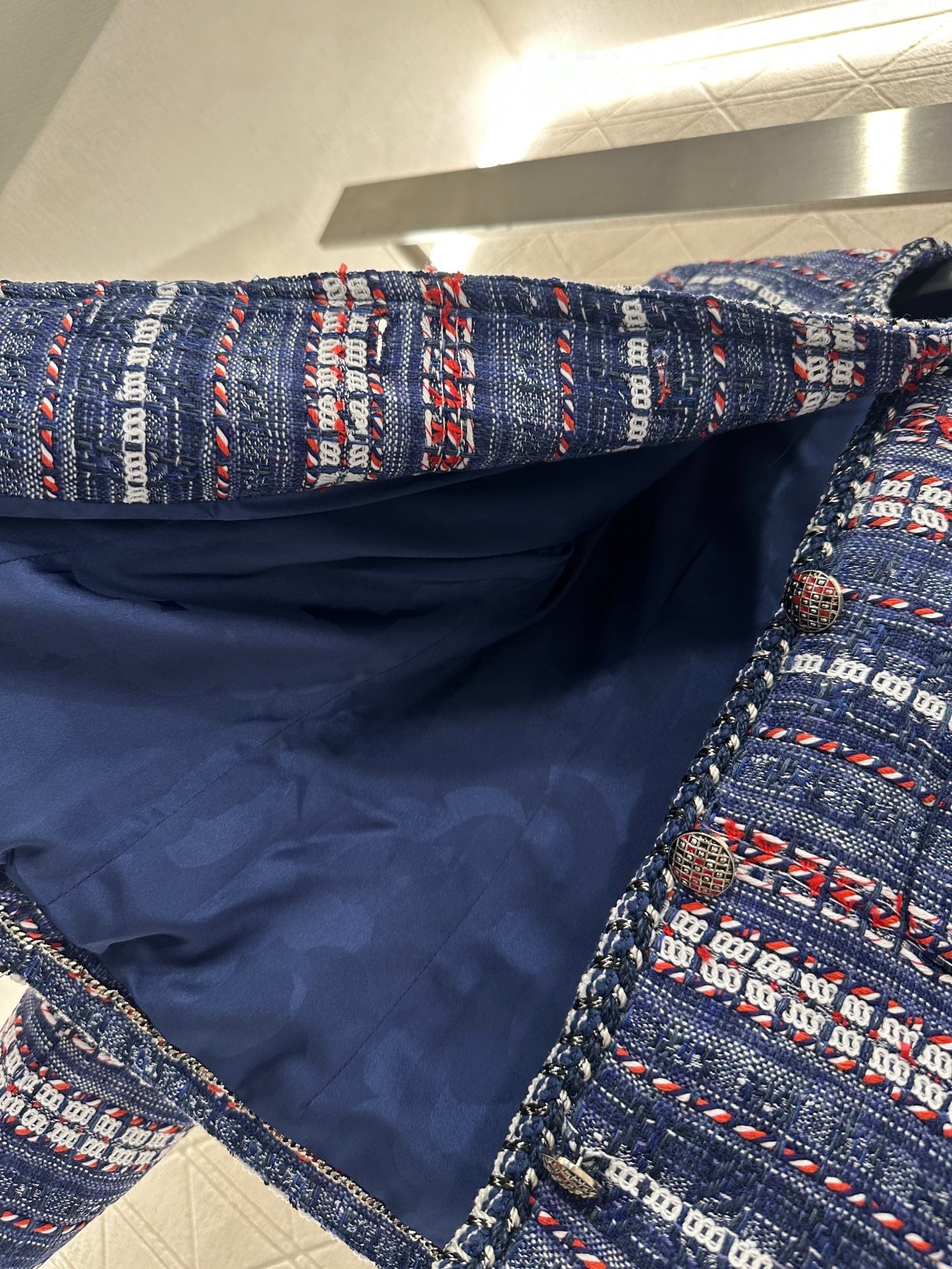 25fw Woolen edge tied jacket