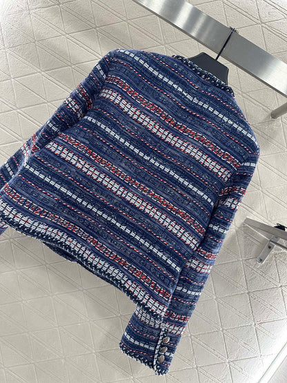 25fw Woolen edge tied jacket