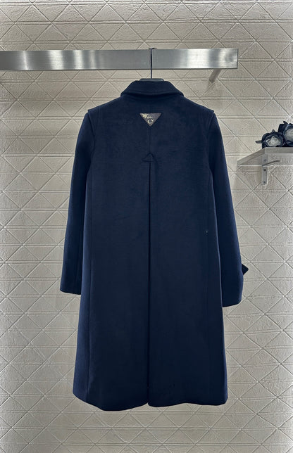 25fw Front shoulder lapel long coat