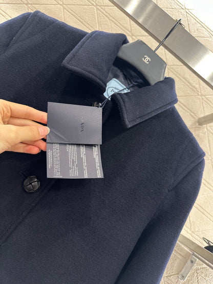 25fw Front shoulder lapel long coat